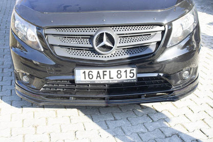 EuroCap Front Lip (Black) for Mercedes Vito / V-class W447 2014↗ year - Reelken Auto