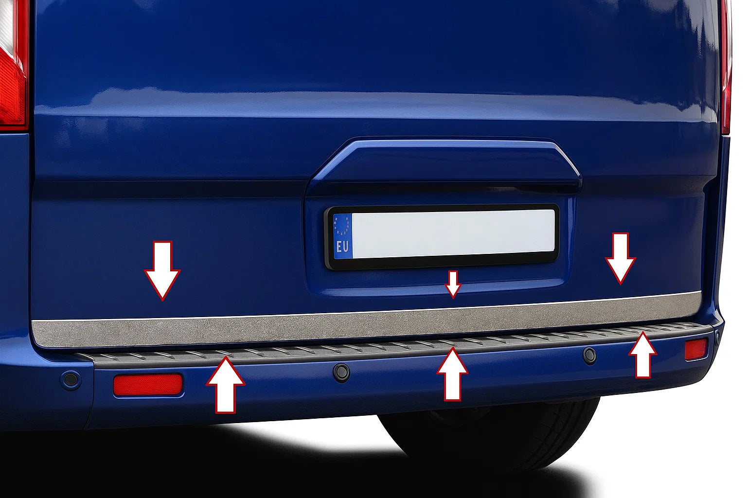 Trunk Trim Stainless Steel for Ford Custom 2013-2022 - image 1