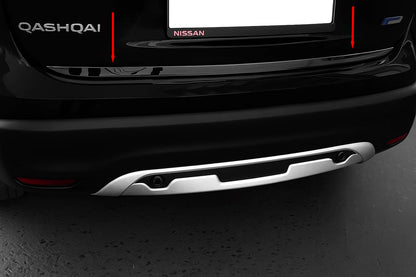 Trunk Trim Black Chrome (Stainless Steel) for Nissan Qashqai 2014-2021 - image 1