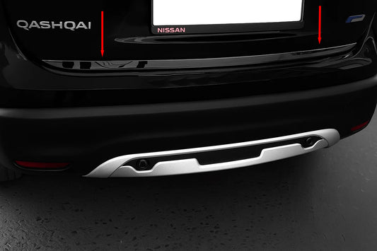 Trunk Trim Black Chrome (Stainless Steel) for Nissan Qashqai 2014-2021 - image 1