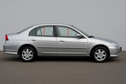 Exterior window trim stainless steel (4 pcs) for Honda Civic Sedan VII 2001-2006 - image 1