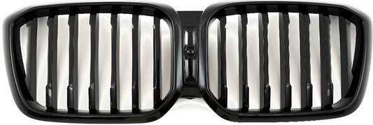 Kidney Grilles 1 Bar (2021+, Gloss Black) for BMW X3 G01 2018- - image 2