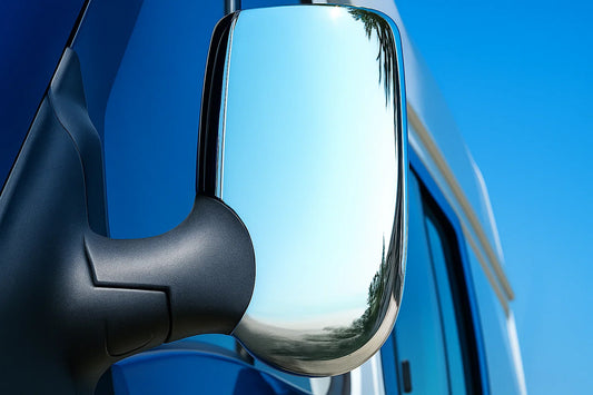 Chrome Mirror Covers (2 pcs) for Ford Transit 2000-2014 - image 1