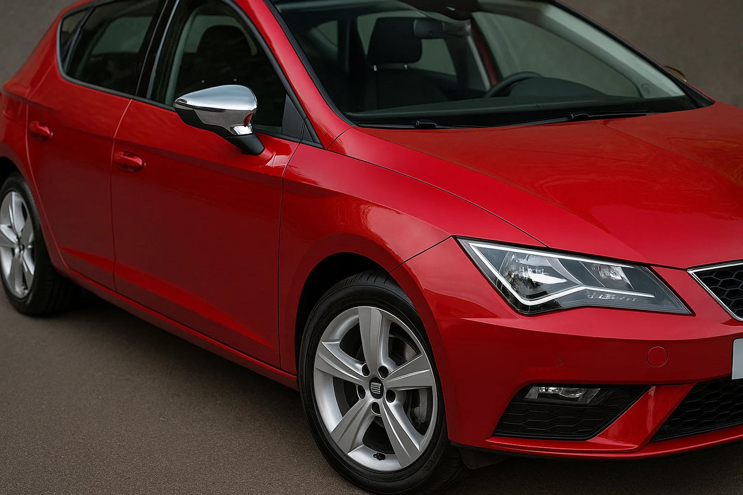 Mirror Covers (2 pcs, Stainless Steel) for Seat Leon 2013-2020 - image 2