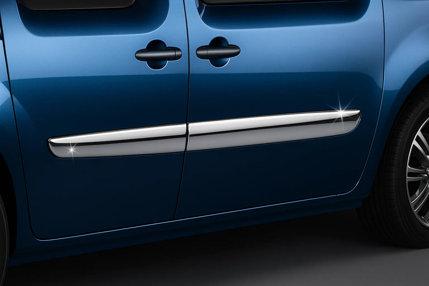 Door Mouldings Stainless Steel (2011-2014, 4 pcs) for Renault Kangoo 2008-2020 - image 1