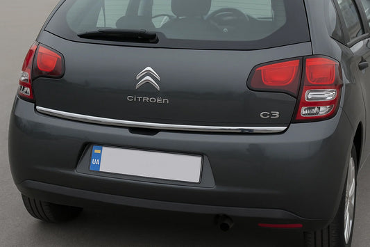 Trunk Lid Lower Edge Stainless Steel OmsaLine for Citroen C-3 2009-2016 - image 1