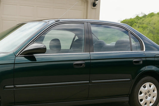 Exterior window trim stainless steel (4 pcs) for Honda Civic 1995-2001 - image 1