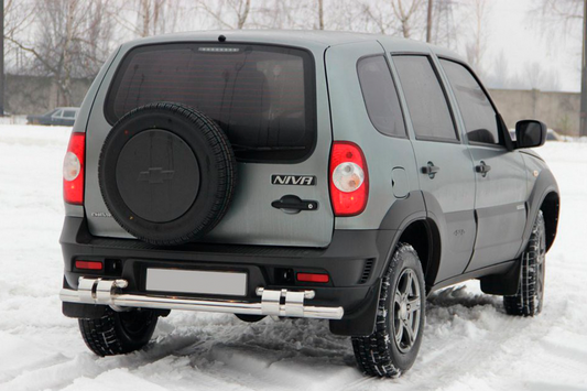 Rear Bar AK015 (Stainless Steel) for Chevrolet Niva 1998-2020 - image 1