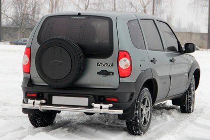 Rear Bar AK015 (Stainless Steel) for Chevrolet Niva 1998-2020 - image 1