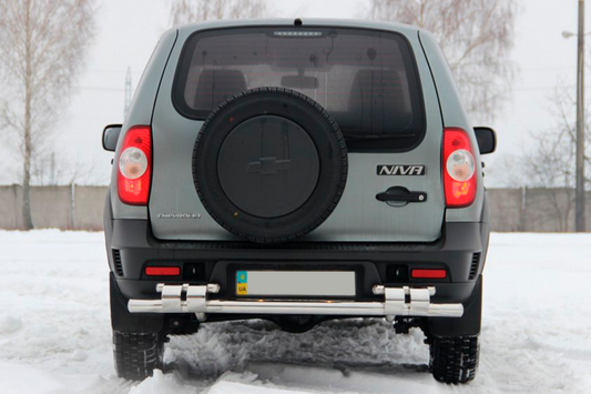 Rear Bar AK015 (Stainless Steel) for Chevrolet Niva 1998-2020 - image 2