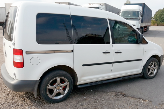 Side Bars BB001 Black (2 pcs, Stainless Steel) for Volkswagen Caddy 2020- - image 2