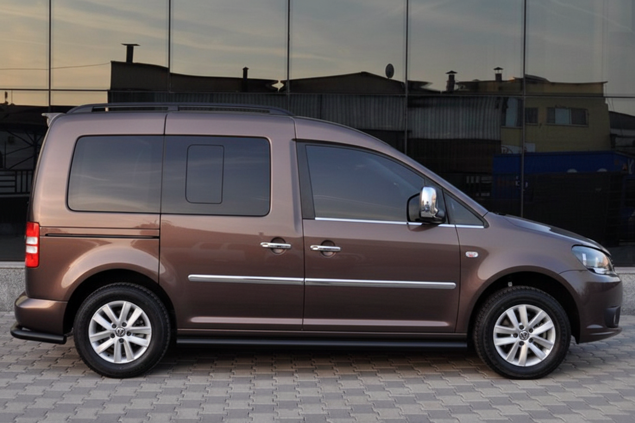 Side Bars BB001 Black (2 pcs, Stainless Steel) for Volkswagen Caddy 2020- - image 10