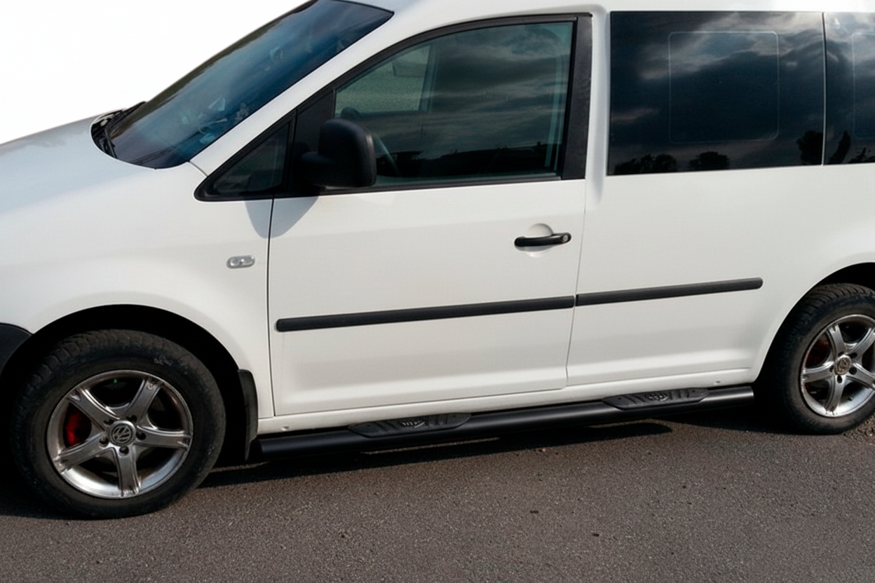 Side Bars BB001 Black (2 pcs, Stainless Steel) for Volkswagen Caddy 2004-2010 - image 5