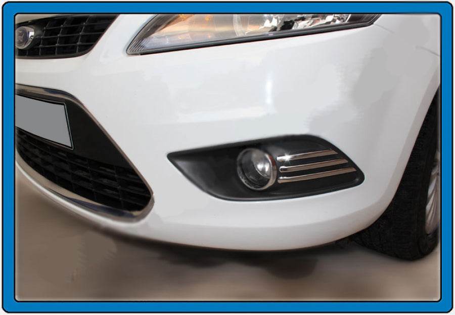 Chrome trim on fog (6 parts, stainless steel.) for Ford Focus II 2008-2011 - Reelken Auto