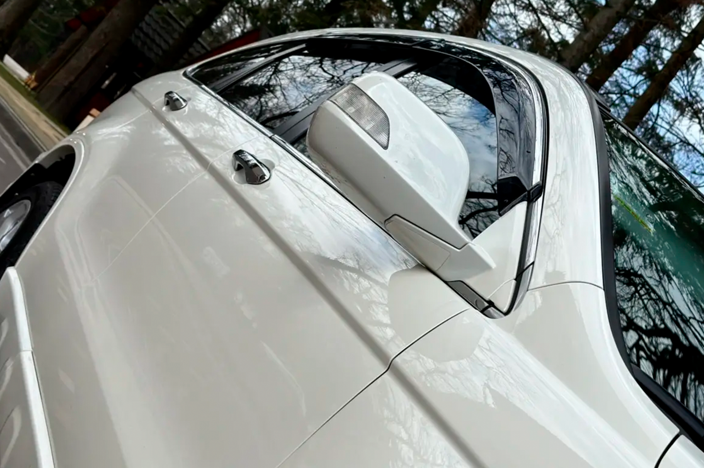 Window deflectors with chrome trim (4 pcs, HIC) for Honda CRV 2007-2011 - image 3
