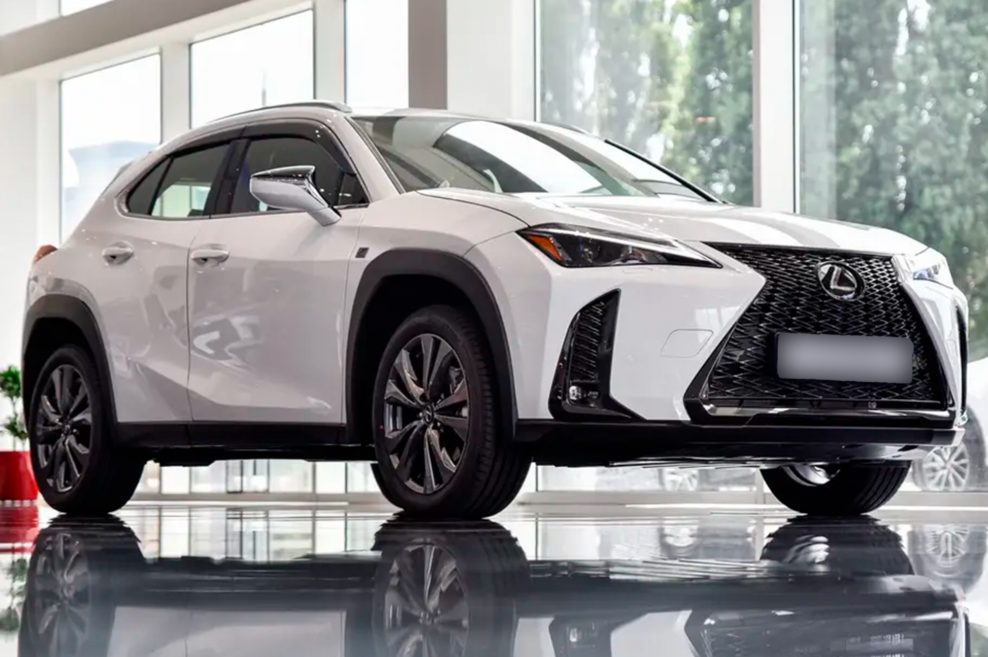 Window deflectors with chrome trim (4 pcs, HIC) for Lexus UX 2018- - image 1