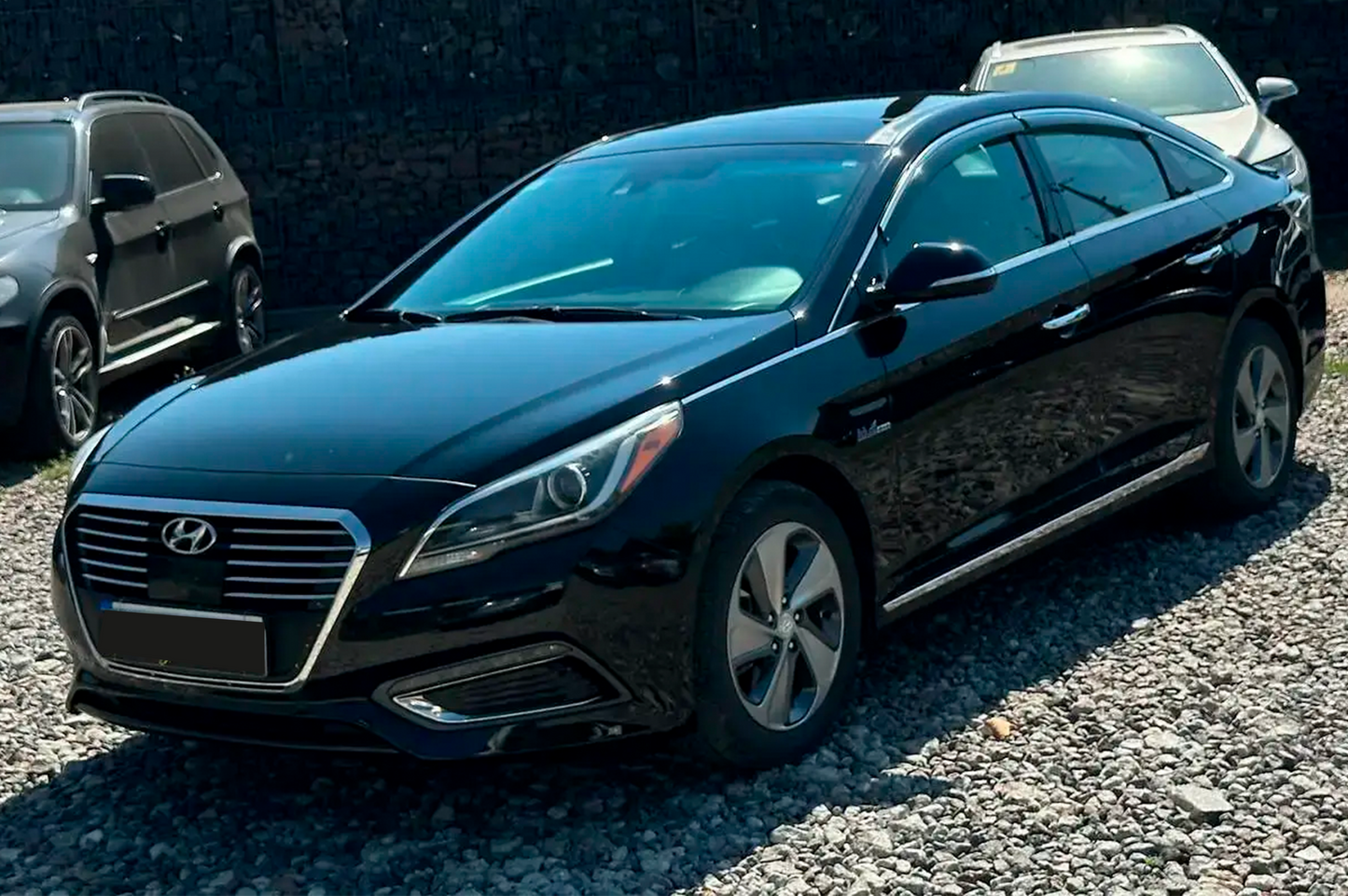 Window deflectors with chrome trim (4 pcs, HIC) for Hyundai Sonata LF 2014-2019 - image 5