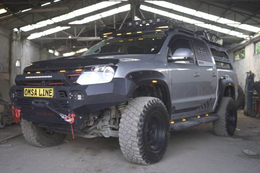 Front bumper Dakar Black for Volkswagen Amarok 2010-2022 - Reelken Auto