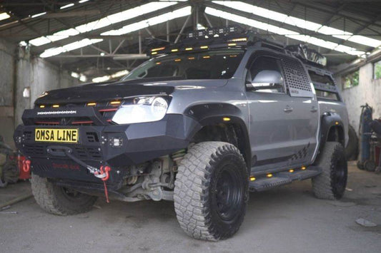 Front bumper Dakar Black for Volkswagen Amarok 2010-2022 - Reelken Auto