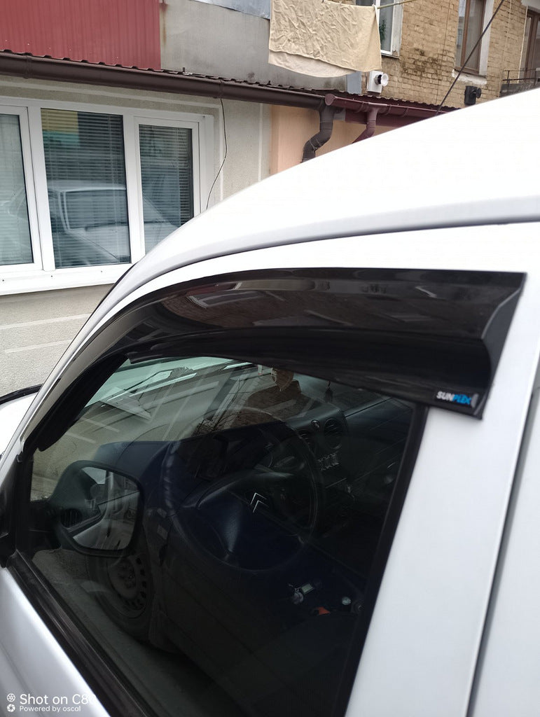 Window Deflectors (2 pcs, Sunplex Sport) for Peugeot Partner 1996-2008 - image 4