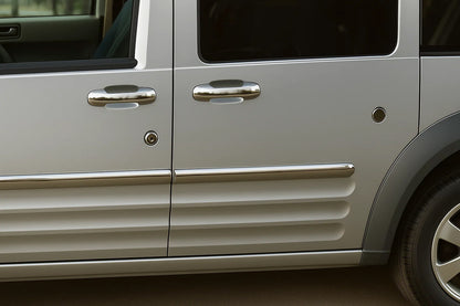 Lock covers (5 pcs, stainless steel) for Ford Connect 2006-2009 - image 1