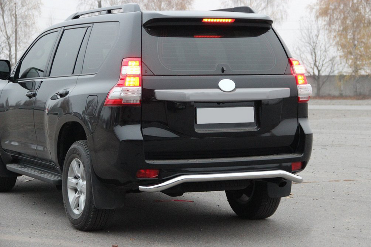 Rear Bar AK008 (Stainless Steel) for Toyota Land Cruiser Prado 150 2009-2023 - image 2