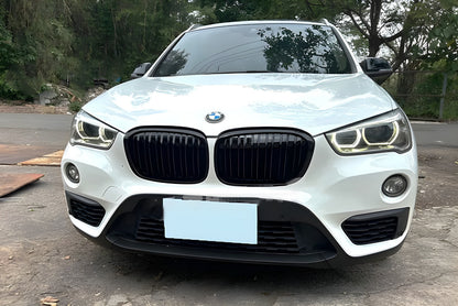 M-Look Kidney Grilles (2015-2019, Gloss Black) for BMW X1 F48 2015-2022 - image 1