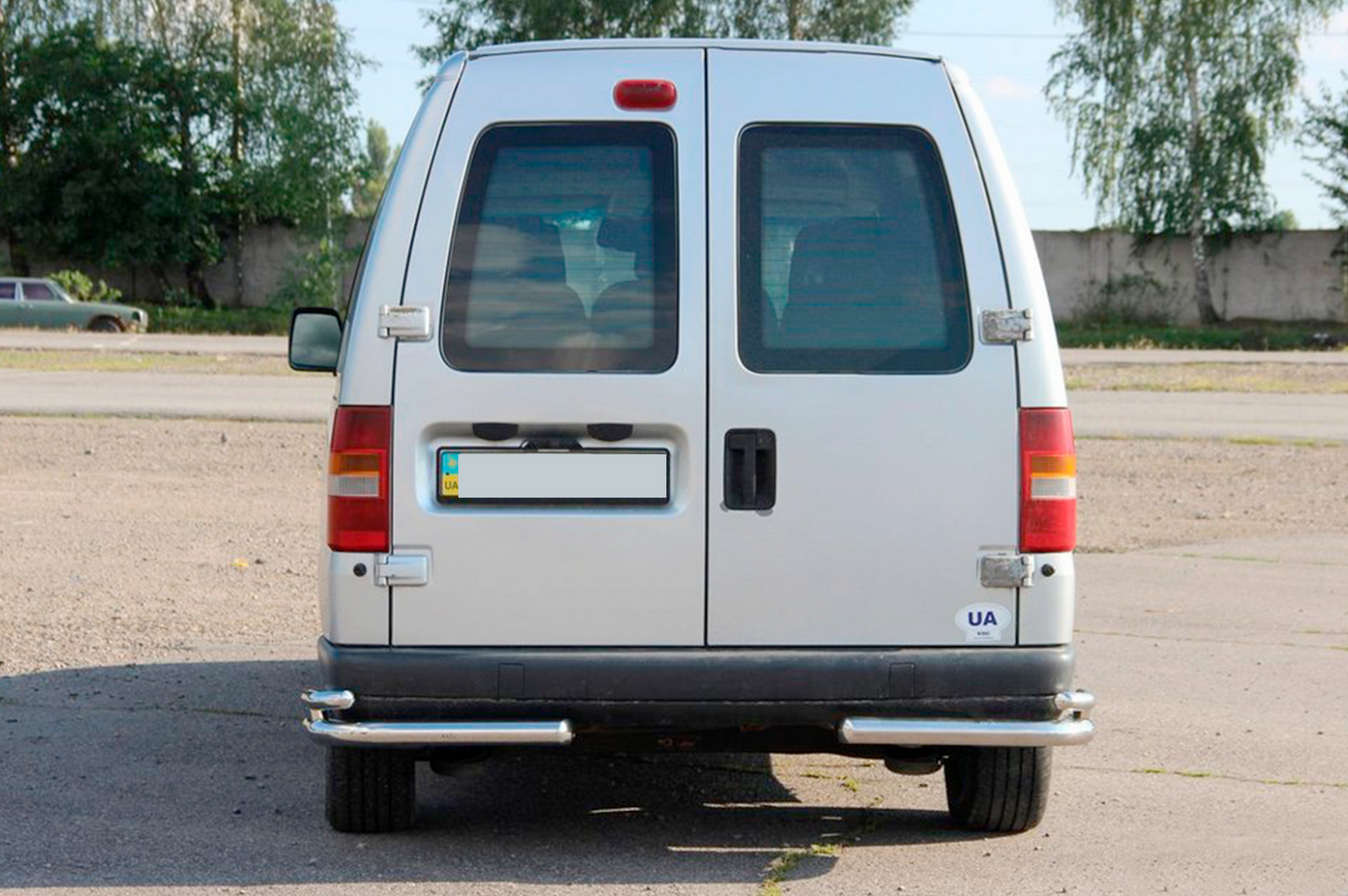Rear double corner bars AK003-double (stainless steel) for Fiat Scudo 1996-2007 - image 2
