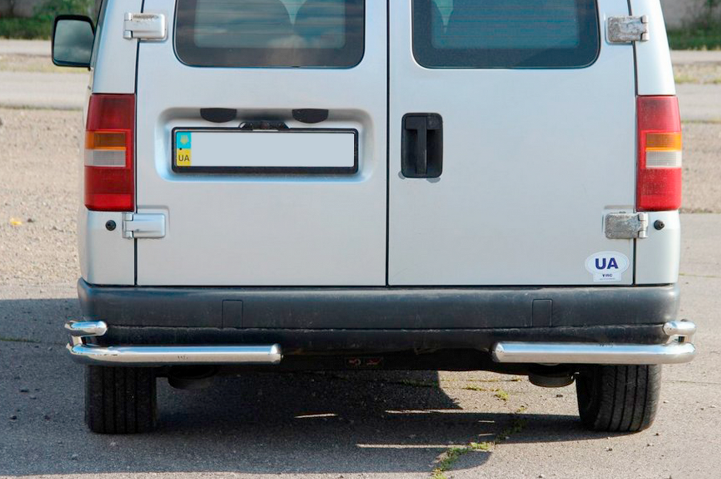 Rear double corner bars AK003-double (stainless steel) for Citroen Jumpy 1996-2007 - image 1