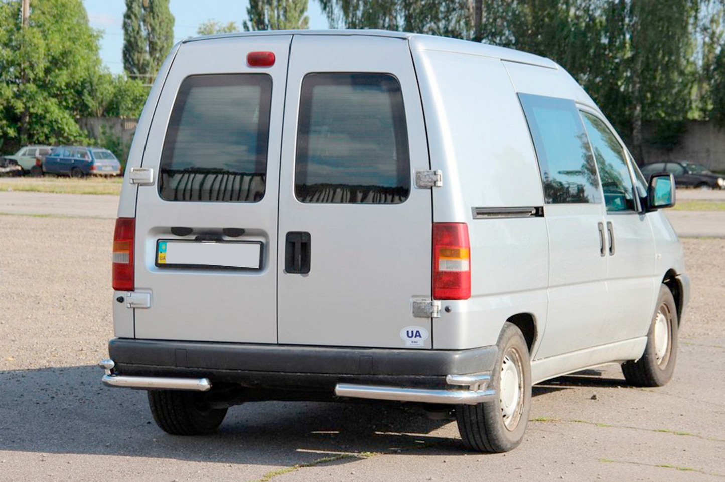 Rear double corner bars AK003-double (stainless steel) for Peugeot Expert 1995-2007 - image 4