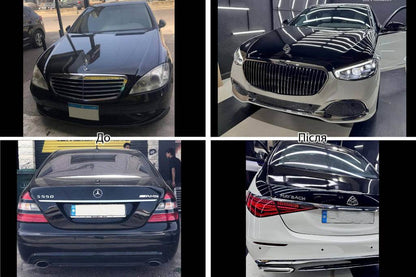 W223 Maybach restyling kit (without doors) for Mercedes S-class W221 - Reelken Auto