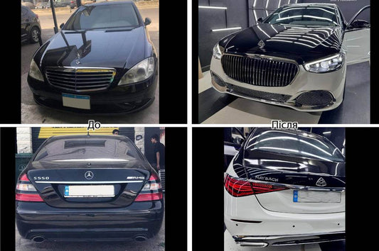 W223 Maybach restyling kit (without doors) for Mercedes S-class W221 - Reelken Auto