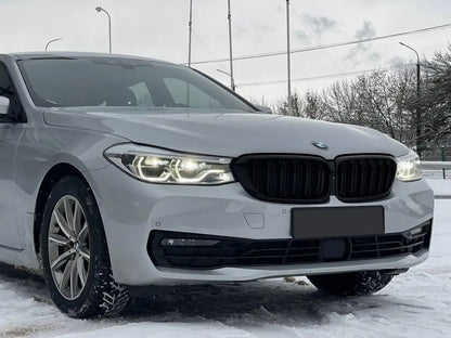 Kidney Grilles M-Look (2017-2020, Matte Black) for BMW 6 Series G32 2017- - image 1