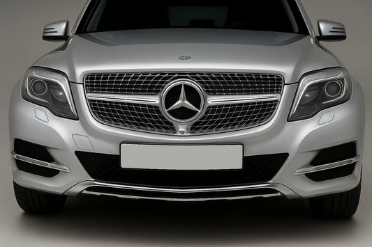 Front Grille Diamond Silver (2013-2015) for Mercedes GLK сlass X204 2008-2015 - image 1