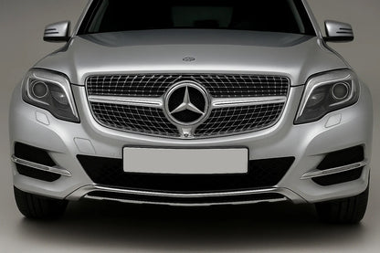 Front Grille Diamond Silver (2013-2015) for Mercedes GLK сlass X204 2008-2015 - image 1