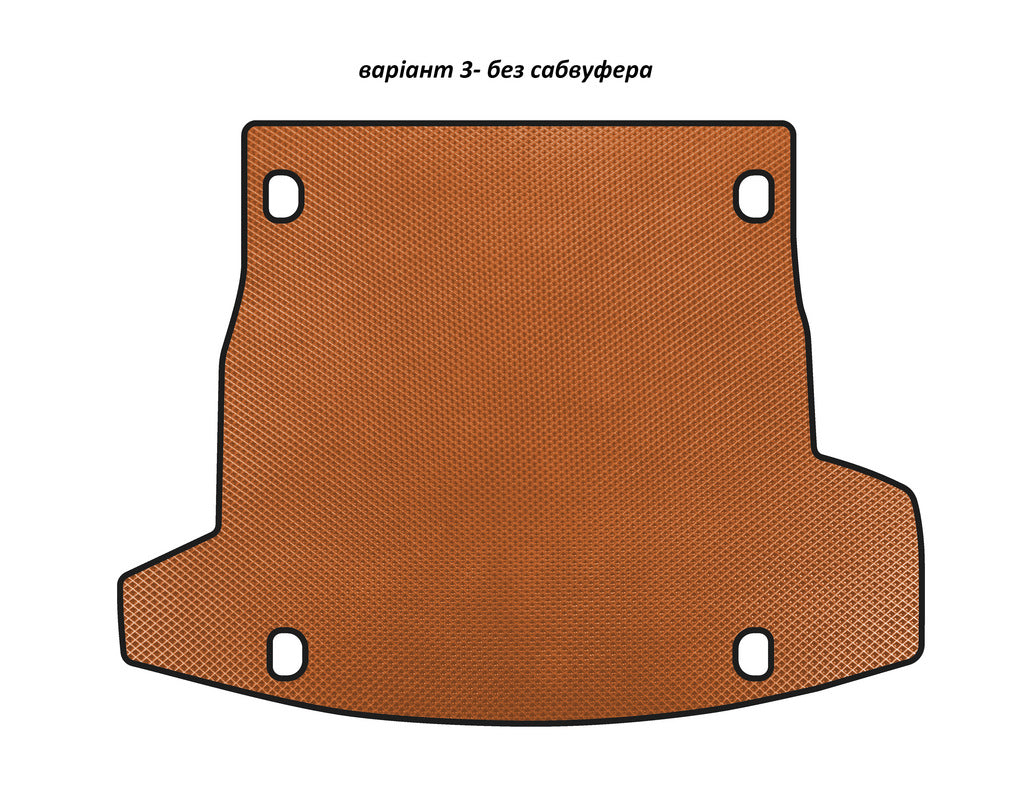 EVA V-3 trunk mat (without subwoofer, Orange) for Alfa Romeo Stelvio - image 1