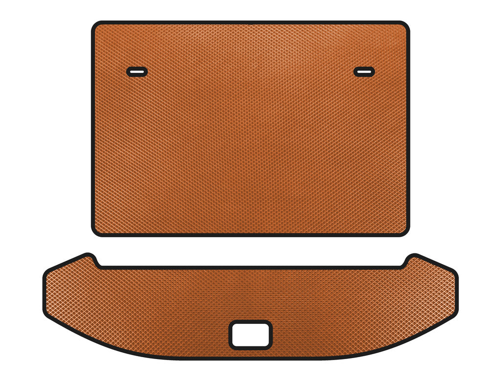 EVA trunk mat (3 rows, Orange) for Jetour X70 - image 1