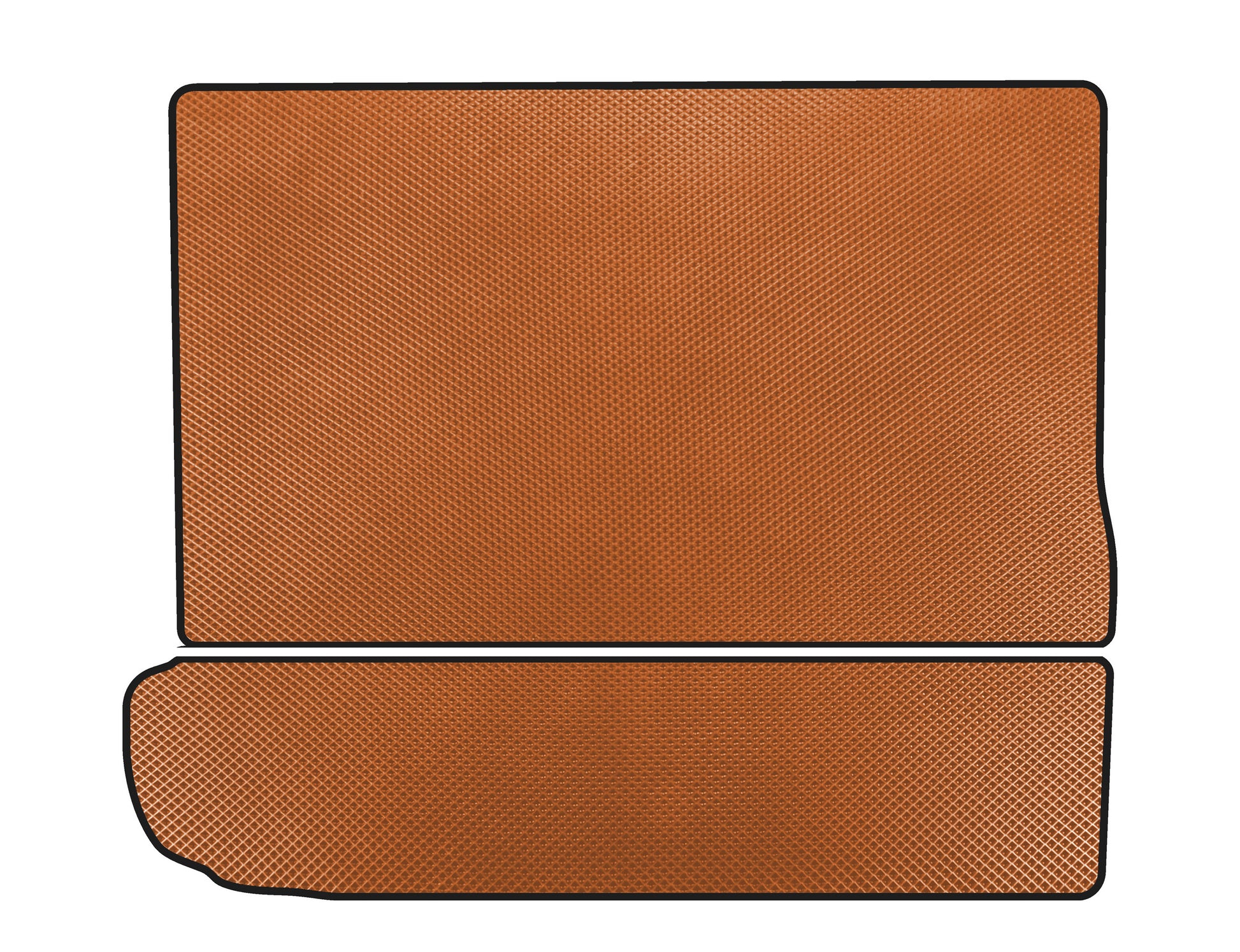 EVA Trunk Mat (3rd Row Folded, Orange) for Citroen C-4 Picasso 2013-2022 - image 1
