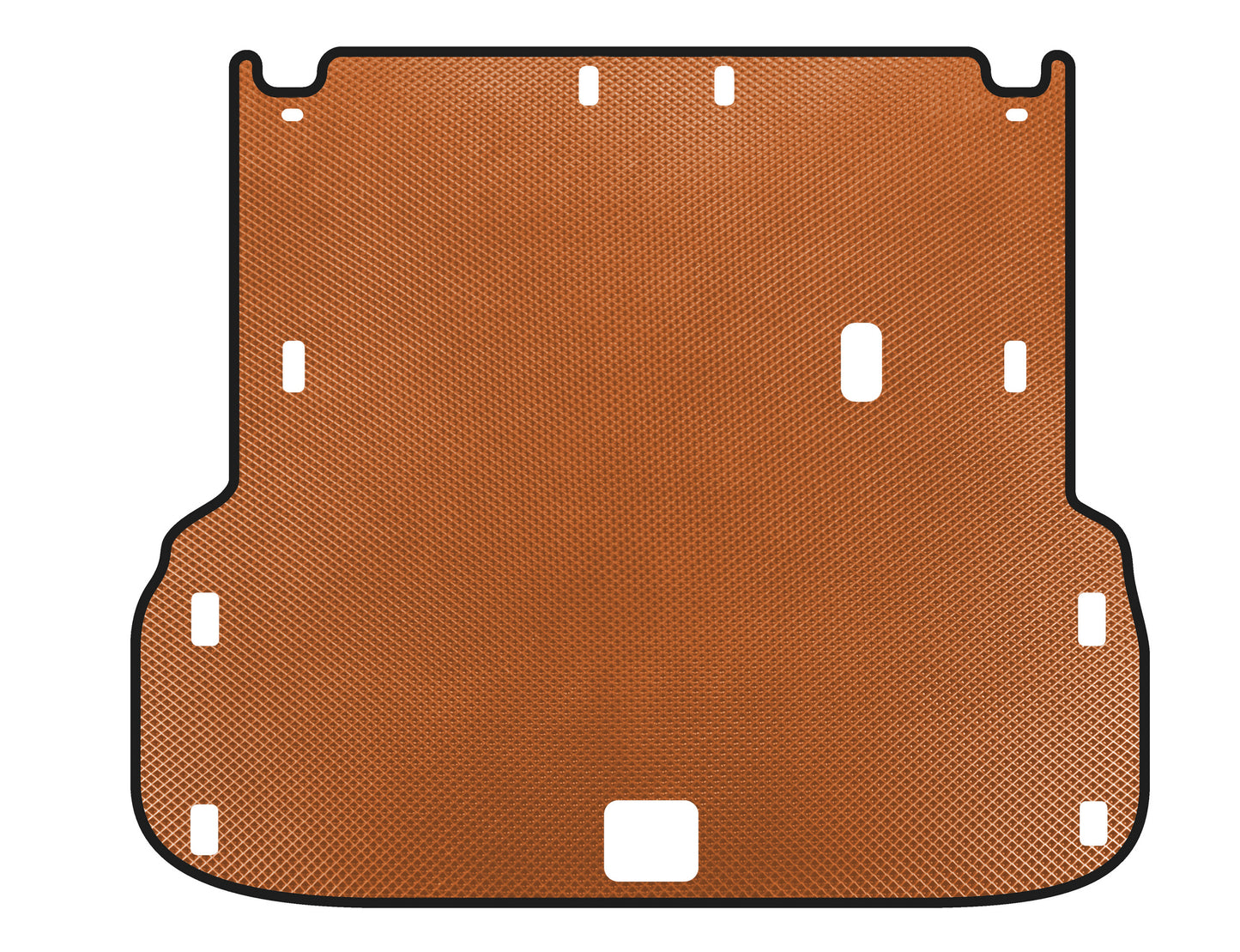 EVA Trunk Mat (up to 2nd Row, Orange) for Infiniti QX60 2016-2021 - image 1