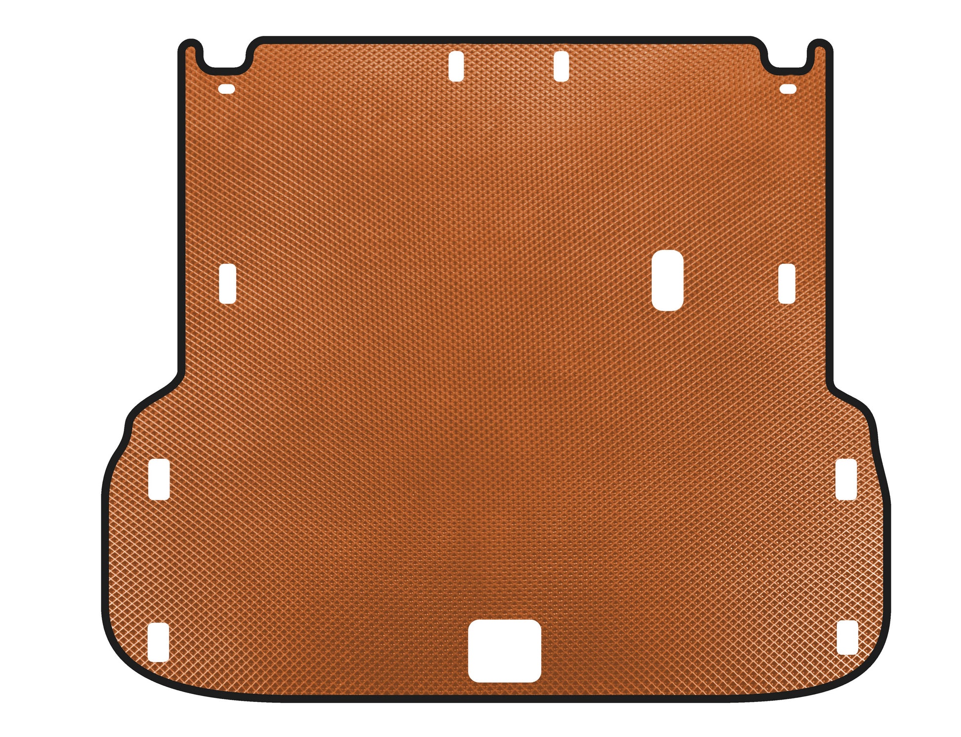 EVA Trunk Mat (up to 2nd Row, Orange) for Infiniti QX60 2016-2021 - image 1