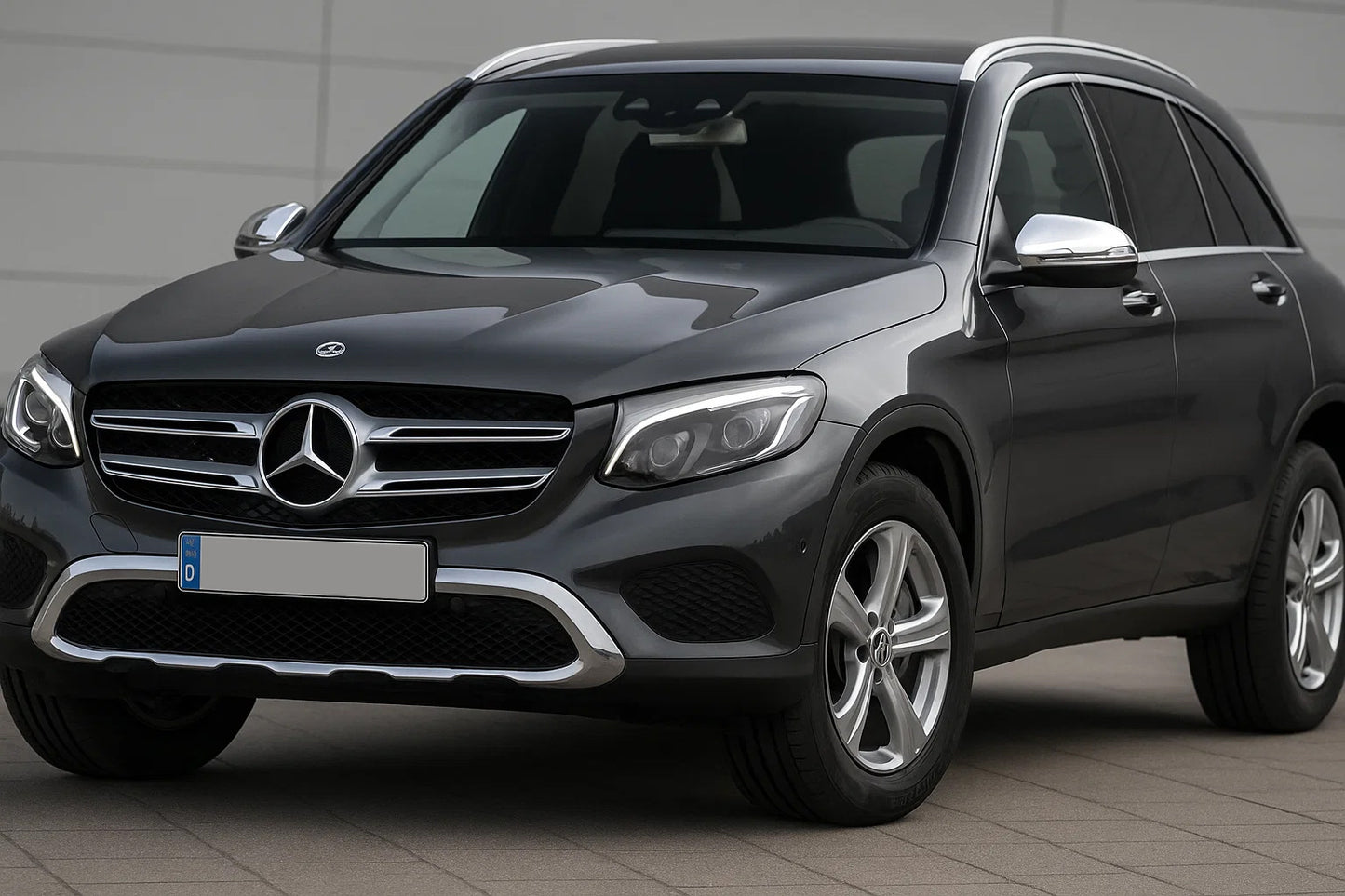 Mirror Covers (2 pcs, Stainless Steel) for Mercedes GLC X253 2015-2022 - image 3