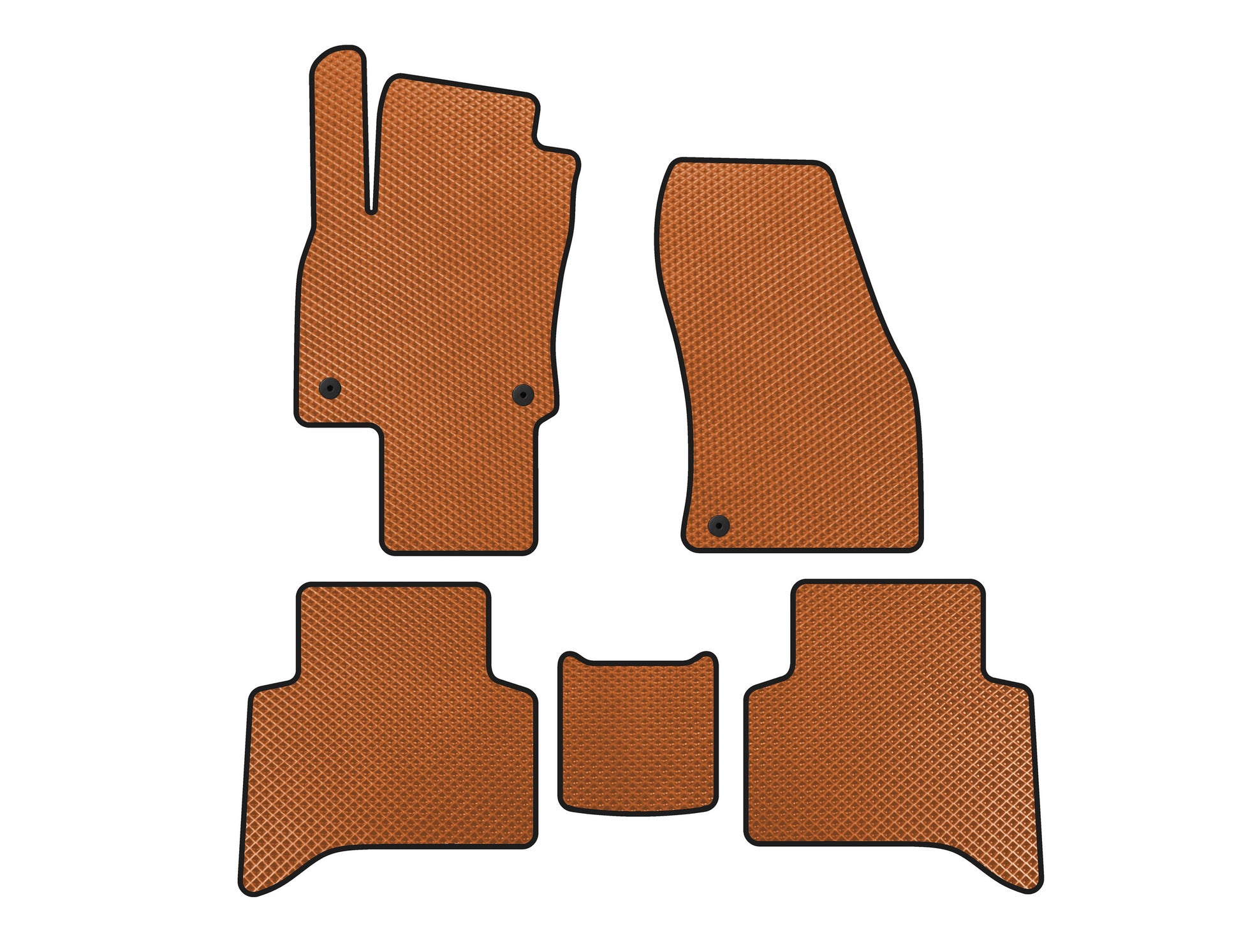 EVA Floor Mats (5-Seater, Orange) for Volkswagen Touran 2015- - image 1