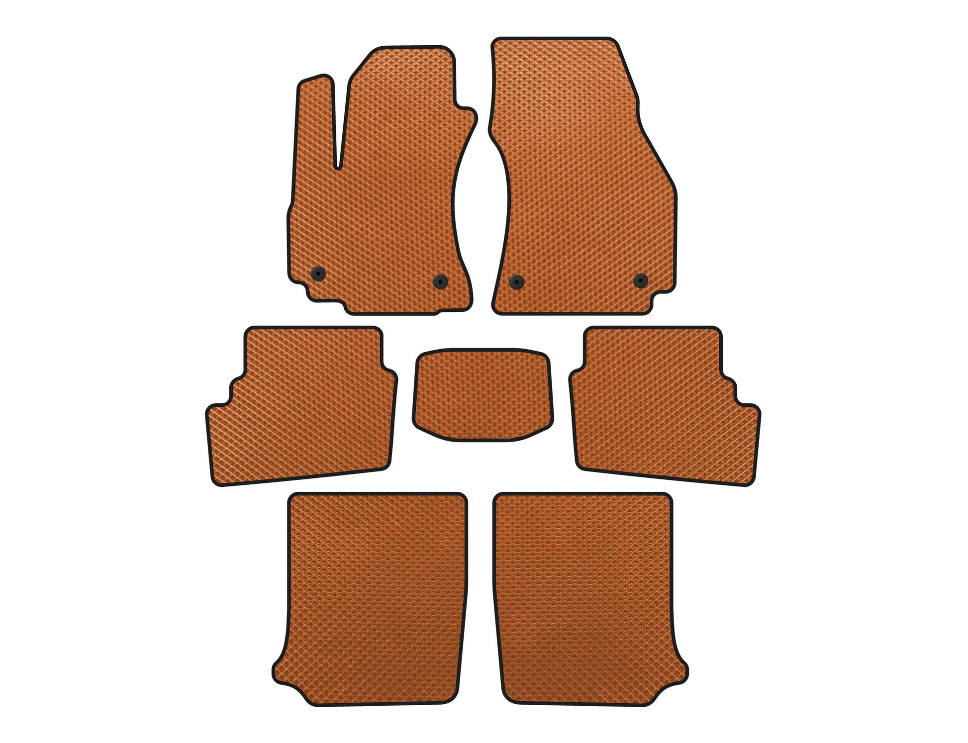 EVA Floor Mats (3 Rows, 2003-2005, 7-Seater, Orange) for Opel Zafira A 1998-2005 - image 1