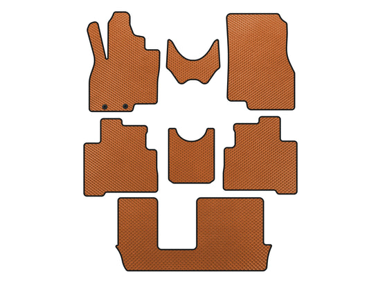 EVA Floor Mats (3 Rows, Orange) for Mitsubishi Grandis 2003-2011 - image 1