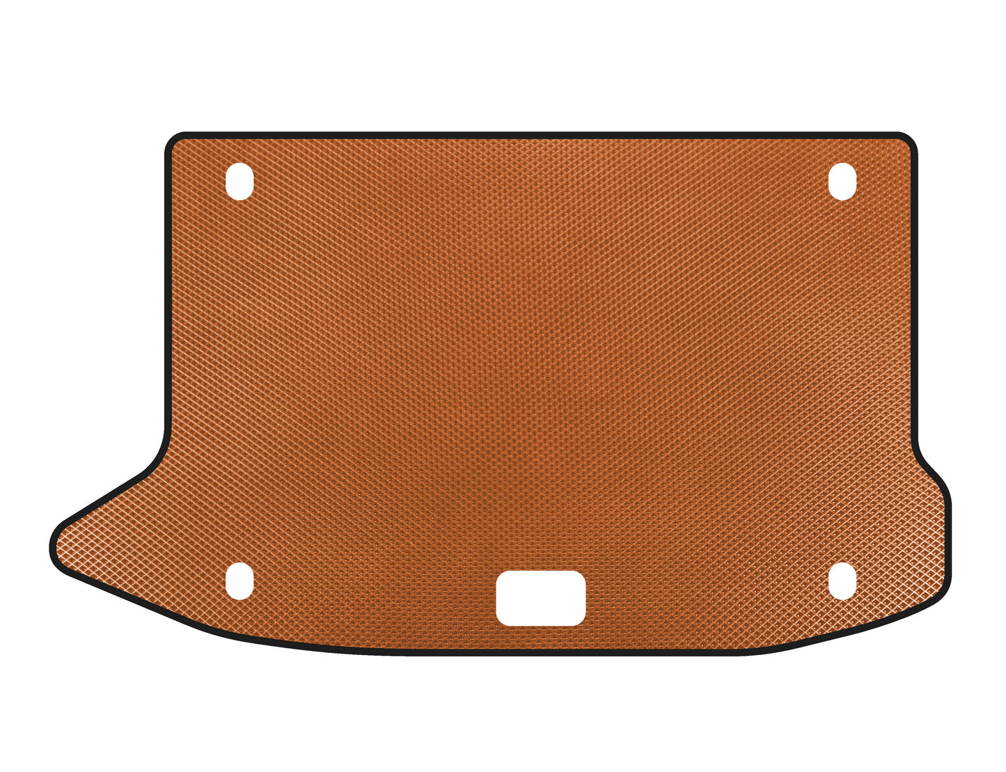 EVA trunk mat (2017-2020, Petrol, Orange) for Hyundai Kona 2017-2023 - image 1