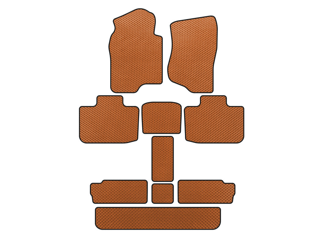 EVA Floor Mats (3 Rows, Orange) for Cadillac Escalade 2007-2014 - image 1