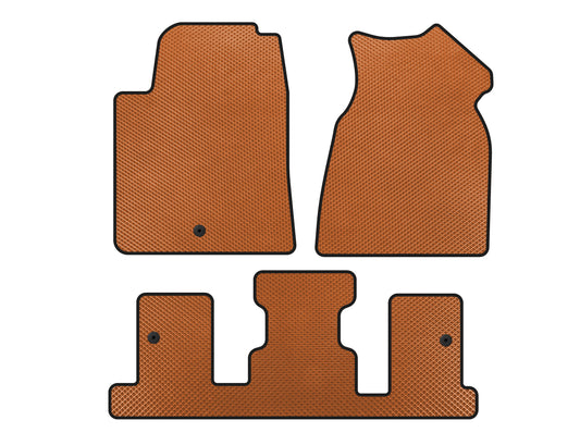 EVA Floor Mats (1+3 Row, 2013-2017, Orange) for GMC Acadia 2006-2017 - image 1