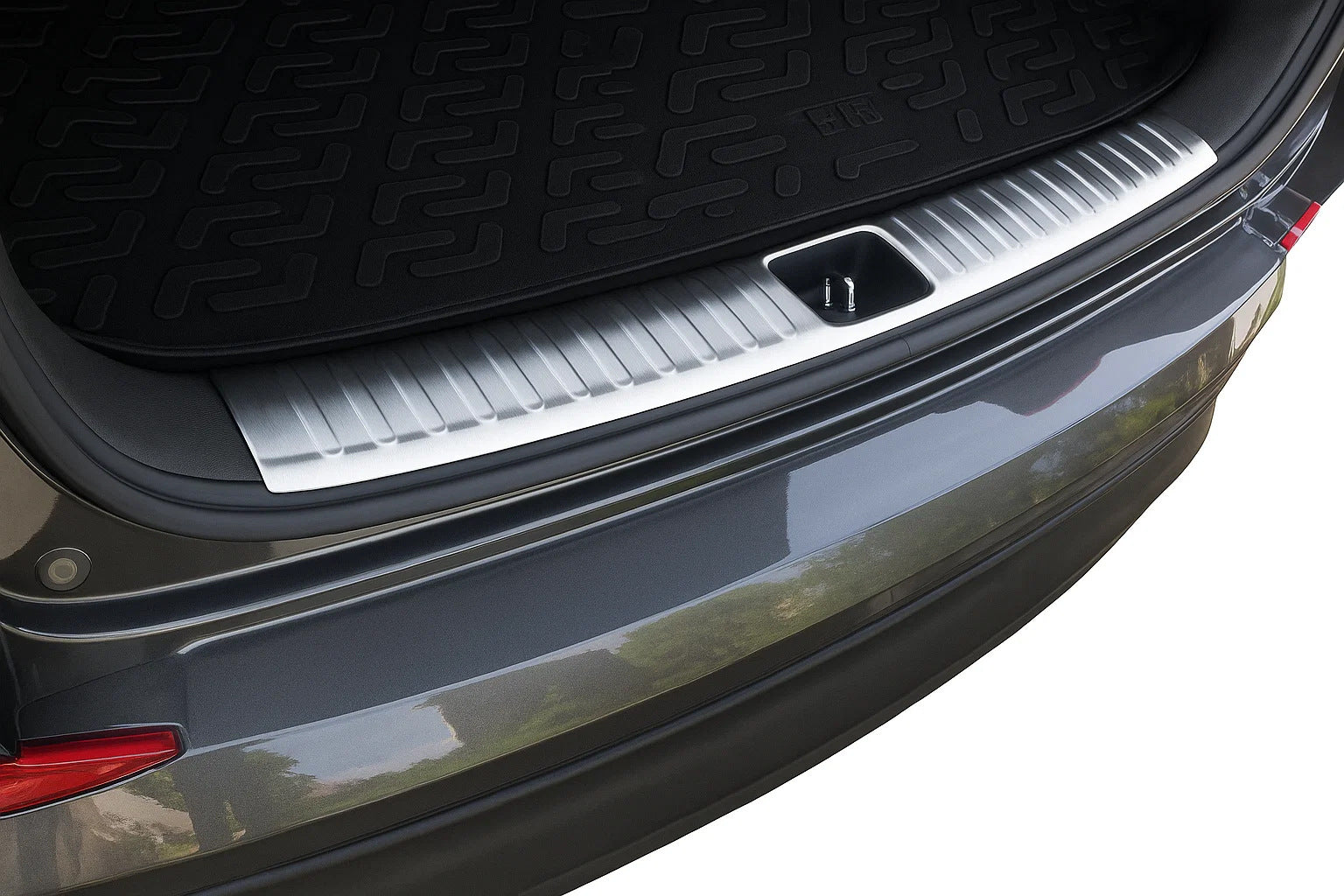 Rear Bumper Sill Protector Libao Stainless Steel for Hyundai Tucson TL 2016-2021 - image 1
