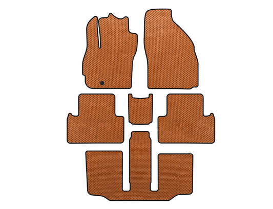 EVA Floor Mats (3 Rows, 7-Seater, Orange) for Mazda 5 2005-2009 - image 1