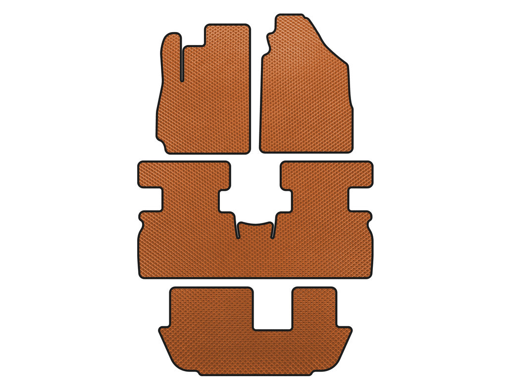 EVA Floor Mats (3 Rows, Orange) for Jetour X70 2018- - image 1